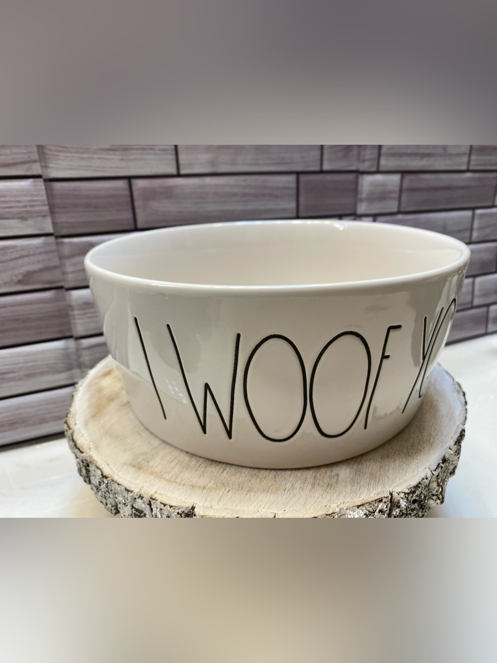 Rae Dunn “I WOOF YOU”Dog XL Bowl For large Dog
